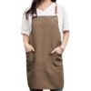 Peanut Brown Apron - Front View